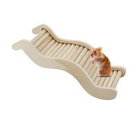 LuckyOpt Juguetes de escalada de hámster de madera, decoración divertida de la jaula de puentes de la escalera, accesorios de jaula de hámster, puente de hámster, ratas de arena, ratas y otros