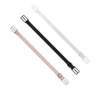 LuckyOpt Sujetador con clip para sujetador, 3 unidades, soporte elástico para sujetador, 9 - 19 cm, ajustable para sujetador de tamaño completo y espalda cruzada, camiseta, vestido, 3 colores, Negro +