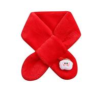 Luckywaqng Bufanda de otoño e invierno bufanda de algodón para bebé, bufanda fina de doble capa, estilo coreano, bufanda para niños y niñas, ropa de senderismo para mujer (rojo, talla única), rojo,