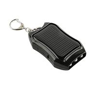 Luckywaqng Cargador solar llavero 1200 mAh Mobile Power ahorro de energía batería teléfono móvil lámpara colgante salón (negro, talla única)