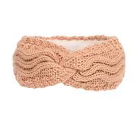 Luckywaqng Diademas de invierno para mujer, con forro polar, calentadores de orejas, patrón trenzado, cálido, diadema de ganchillo, regalo, toalla de baño para niños, tractor (rosa, talla única)