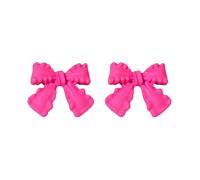 Luckywaqng Pequeños pendientes de arco simples y bonitos: accesorios encantadores que tienen cariño y para tu look. Pendientes abiertos en forma de corazón, talla única, Aleación de cinc, Sin piedra