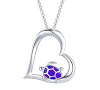 Luckywaqng Turtle Necklace Turtle Jewelry Turtle Pendant Tortoise Necklace Turtle PresentsFor Turtle Lover for Women Colgante con ventosa (Purple, One Size)