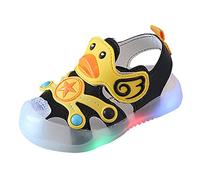 Luckywaqng Zapatos de gateo LED para niños pequeños, zapatos iluminados para bebés, niñas, niños, sandalias para correr, zapatos para niños, las luces de piso suave, zapatos deportivos de verano