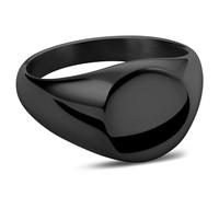 Lucleon by Trendhim Anillo para hombre | Anillo de sello Mason de acero inoxidable con superficie pulida | Diseño danés | Elegante joya para hombre para el día a día y ocasión, 65mm, Metal no precioso