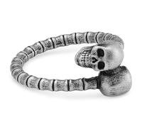 Lucleon by Trendhim Anillo para hombre, diseño de calavera, acero inoxidable 316L con superficie negra, diseño danés, acero y negro, 57mm, Metal no precioso, Sin piedras preciosas