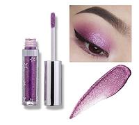 Lucoss Sombras de Ojos,Sombra de Ojos Líquida Brillantes Marrón/Plata/Dorado/Rosa/Morado/Negro