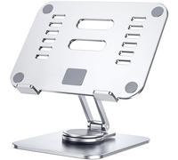 Lucrave Soporte para iPad de Aluminio con rotación 360°, Plegable para Monitor de Escritorio, Compatible con iPad Pro 10.5, 11, 13, Air Mini 4 5 6, Samsung Tab (4-13'')