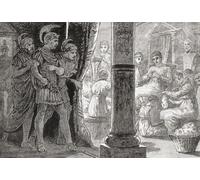 Lucretia con sus doncellas. Lucretia d.510 a.C. Heroína romana que se suicidó después de ser violada por Sextus Tarquinius (Tarquin) hijo del último rey de Roma Lucius Tarquinius Superbus. De la
