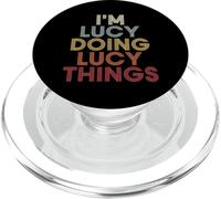 Lucy Name Lucy Personalized Name First Given PopSockets PopGrip para MagSafe