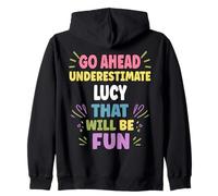 Lucy Personalized Women's Gift Custom Lucy Sudadera con Capucha
