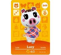 Lucy - Tarjeta Amiibo de Nintendo Animal Crossing Happy Home Designer Series 4 - 349