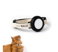 LucyBalu® Collar para gatos AirTag Premium AirTag | Collar para gatos AirTag de nailon | AirTag collar para gatos | rastreador de gatos | compatible con Apple AirTag | Tamaño ajustable correa de