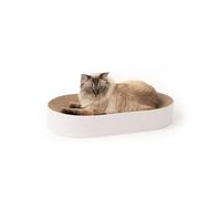 LucyBalu® SCRATCHBED - Cama rascador para gatos, de cartón, XXL, redonda, de cartón antiarañazos para gatos, color natural