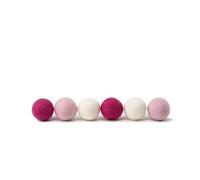 LucyBalu X Hello Kitty Bolas de fieltro para gatos, juguetes para gatos, pelotas de fieltro para gatos, juguetes naturales para gatos, bolas de juego para gatos de Nepal, 6 unidades, color rosa