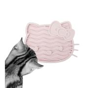 LucyBalu X Hello Kitty ZENCAT Alfombrilla para lamer para gatos | Esterilla para lamer gatos | Alimentador lento para gatos | Esterilla para lamer gatos de silicona apta para alimentos | Esterilla de