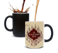 LUCYLANKER Taza de Café Mágica Mapa de Predator Taza de Cerámica Taza que Cambia de Color Con Reacción de Calor Regalo Personalizado para Hombres, Mujeres, Amigos y Familiares, 350 ML (Color 7)