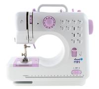 Lucznik Máquina de Coser Mini Semiautomática Blanca/Rosa