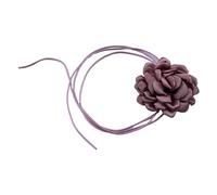 LUDAKE - Elegante collar con colgante de rosa, cadena para clavícula con color con forma floral, joyería de moda, abalorio de cadena para el cuello