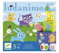 Ludanimo - Juego 3 en 1: carreras, memoria y equilibrio - Djeco - Ideal para niños a partir de 3 años