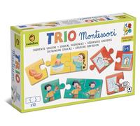 Ludattica 22556 - Trio Montessori - Antes y después. Set de Rompecabezas Infantiles. Más 3 años. Made in Italy