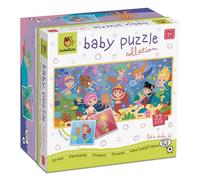 Ludattica 23157 - Baby Puzzle Collection Sirenas. Rompecabezas Infantiles a Doble Cara. Más 2 años. Made in Italy
