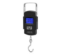 LUDHEP Bascula pesca, 50 kg escamas de pescado iluminadas LCD portátil electrónica báscula de pesca digital, Para Equipaje, Para Caza, Cocina Uso De Viaje y Pesca, 2 Pilas Incluidas