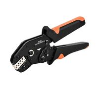 LUDHEP Pinza Crimpadora SN-58B para Terminales 2.8/4.8/6.3mm, 0.25-1.5mm² (24-16AWG), Herramienta Eléctrica para Cables y Conectores, con Trinquete