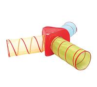 Ludi | 90108 - Túnel de Juego para Combinar, multitúnel Ligero y Plegable, Juego de 3 túneles, Apertura Pop-up para Uso en Interiores y Exteriores, Bolsa de Transporte, a Partir de 2 años