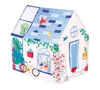 Ludi - Casa de Interior - a Partir de 2 años - para Hacer como Les Grands - Ventana, Redes de ventilación, buzón de Letras, Gran Puerta, Estructura Resistente, Desmontable y Plegable, 90 x 120 x 120
