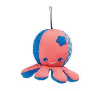 Ludi - Esponja de baño - Pulpo - Educativo - Forma lúdica - Diferentes Texturas - para bebé a Partir de 10 Meses - para Aprender a lavarse como los Grandes - 12 x 8 cm