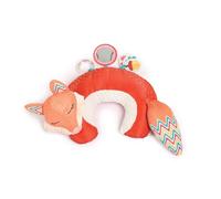 LUDI Fox Activity Pillow - Juego de activación para bebés a Partir de 3 Meses - desarrolla los sentidos, la tensión y fortalece los músculos en la posición prona - 5 Actividades sensoriales