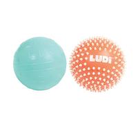 Ludi - Juego de 2 Bolas Suaves sensoriales para el Despertar del bebé - a Partir de 6 Meses