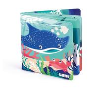 Ludi - Libro De Baño Mágico - 12 Animales Marinos Y Corales - Desenredarse En Contacto con Agua - A Partir de 10 Meses - Descubrimiento, Motricidad Fina Y Reflexión - Tema Marino