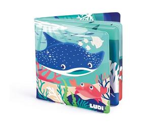 Ludi - Libro De Baño Mágico - 12 Animales Marinos Y Corales - Desenredarse En Contacto con Agua - A Partir de 10 Meses - Descubrimiento, Motricidad Fina Y Reflexión - Tema Marino