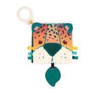 LUDI - Libro de despertar selva - con 7 actividades sensoriales - a partir de 3 meses - Despertar al bebé, desarrolla el descubrimiento, el tacto y el bienestar - Materias suaves y texturas variadas +