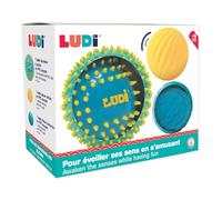 LUDI Set of 3 Sensory Balls - Blue