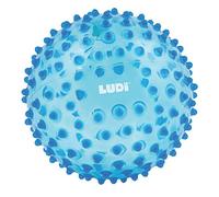 Ludi - Pelota sensorial transparente azul Talla:Norme