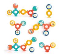 LUDI - Smack Pop - Juego de Despertar con ventosas - 4 Bolas de Sonido y 3 ventosas de Silicona - Estimula motoras y Creatividad, a Partir de 10 Meses