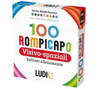 LUDIC - 100 Rompecabezas Visual-Espaciales - Solitarios Entrenadamente| 100 Desafíos de Observación de Dificultad Progresiva Para Hacer Solos o en Grupo, Juego de Lógica con Acertijos Visuales, Juegos