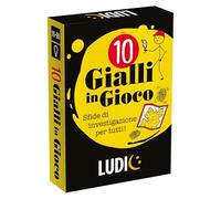 LUDIC - Amarillos en Juego 10 Crimen Stories - Desafíos de investigación para Todos| Juego de Cartas de investigación con 10 Historias Criminales, Juego Sociedad 10-99 años, para niños, Adolescentes