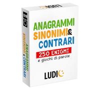 LUDIC - Brain Cards Anagramas Sinónimos y Antónimos - 250 Acertijos y Juegos de Palabras | Juego de Cartas de Léxico y Lógica, Desafíos de Velocidad Mental, Juegos de Sociedad para Adultos y Niños, 10