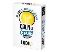 Ludic - Golpes de Genio - 50 Desafíos de Pensamiento Lateral | Un Juego de Sociedad para Toda la Familia, Juegos de Mesa Divertidos para Niños y Adultos, Juegos de Cartas, Desafíos y Cuestionarios