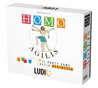 LUDIC - Homo Agilis New - El Juego de Fiesta de la destreza | Nueva edición, Juego de Mesa para Toda la Familia, niños y Adultos, Juego de Mesa, Idea Regalo Navidad cumpleaños, Fabricado en Italia