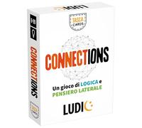 LUDIC - Tasca-Cards Connections - Juego de Cartas de Bolsillo de Lógica y Pensamiento Lateral | Haz Conexiones Entre Dos o más sujetos con Ideas geniales, Juego para niños y Adultos, de 8 a 99 años