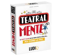 LUDIC - Teatralmente Party Game - No Cuenta qué Haces, Sino cómo lo Haces! | Juego de Mesa de mímica, actuación e intuición para Fiestas y Familia, 4-16 Jugadores 12+ años, Fabricado en Italia