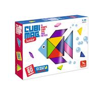 Ludilo - Cubimag Jr | Tangram Magnético Infantil con 60 Retos y 13 Piezas | Rompecabezas Niños 3 Años, Juguetes Educativos | Regalo Niño Niña 3 4 5 Años
