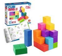 Ludilo - Cubimag Pro | Rompecabezas Magnético Adultos y Niños | Juegos de Mesa Adulto, Juego de Lógica 6 Años o Más | 228 Retos, 9 Piezas, Modo 2 Jugadores | Regalo Niño Niña 6 7 8 Años