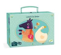 Ludo and Co Junior - Juegos clásicos de la oca y caballos en maletín - Djeco - Desde 3 años