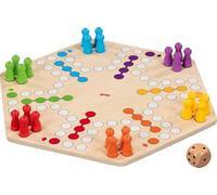 Ludo für bis zu 6 Spieler, beidseitig Bedruckt